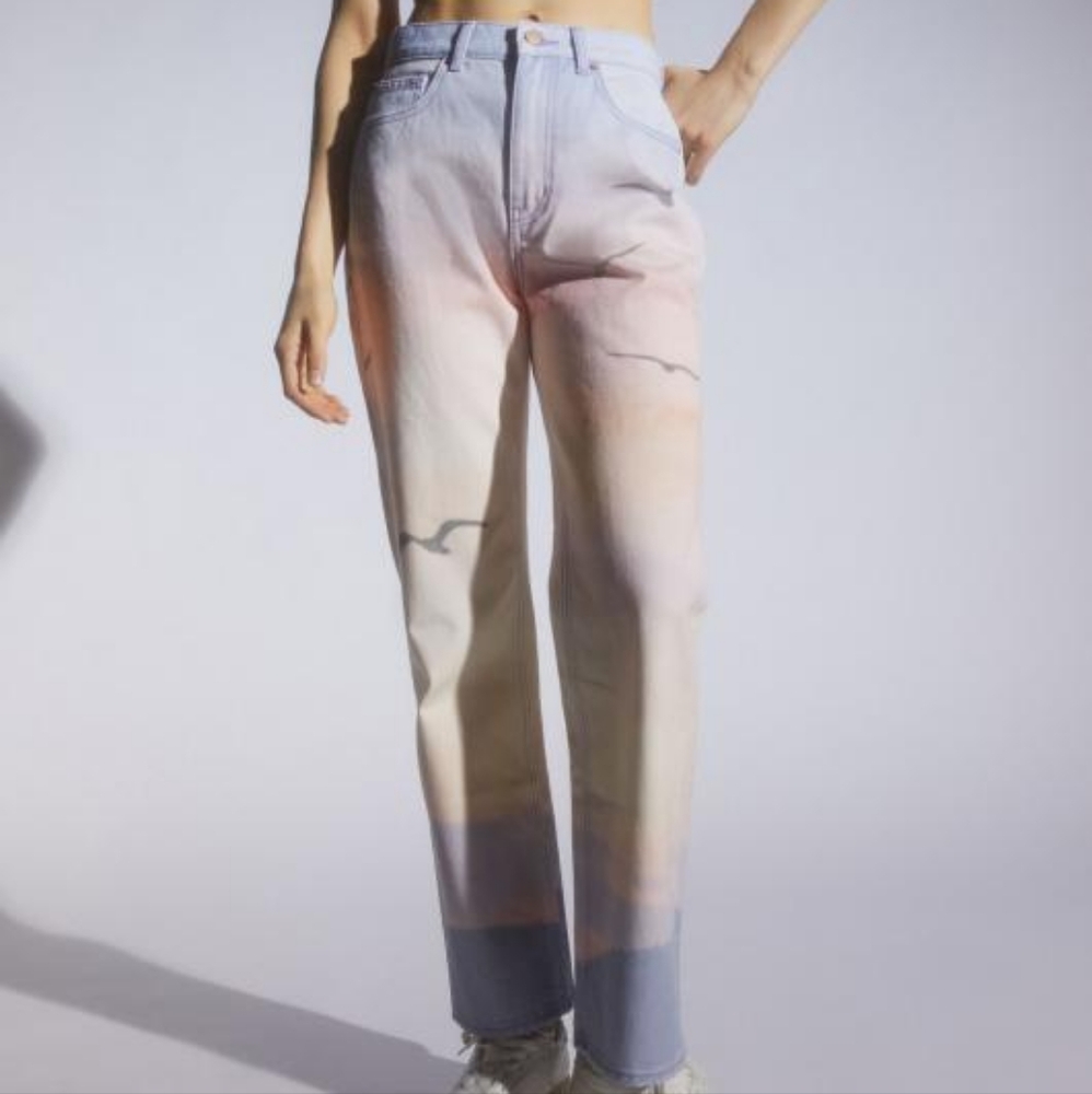 NWT Urban Outfitters BDG High Rise, Pastel, Sunset "Cowboy Jeans", Women's 27